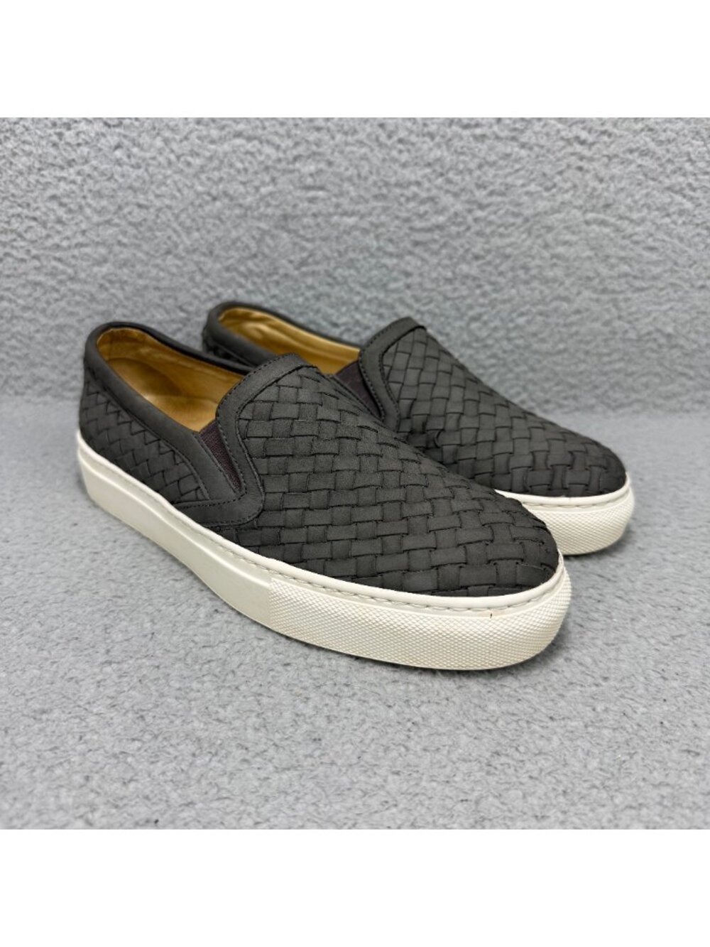 M Gemi Slip On Womens 7.5 / EU 38 Shoes Grey The Cerchio Woven Nubuck Sneakers